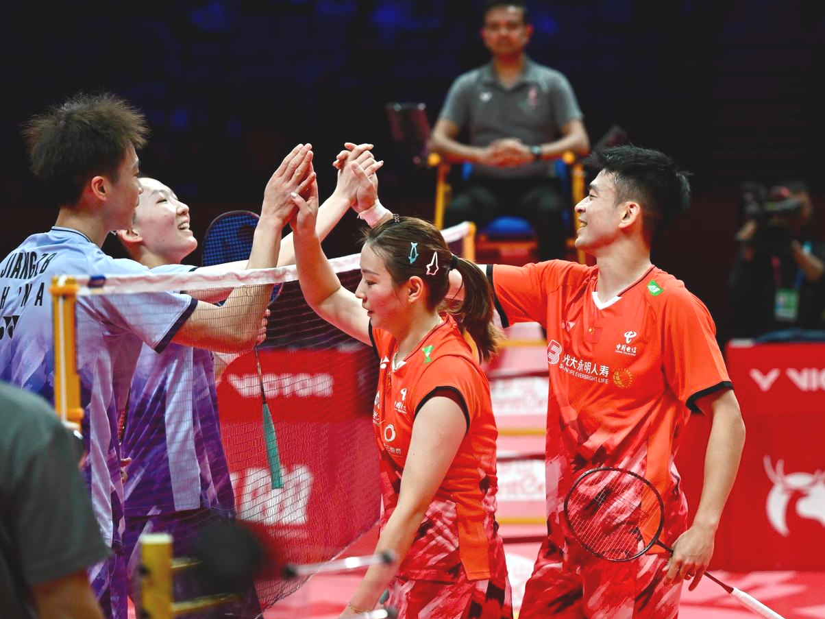 日本羽毛球队绝地反击泰国羽毛球队，谌龙完成帽子戏法的简单介绍